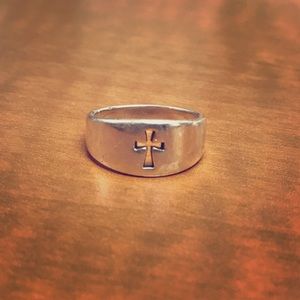 James Avery cross ring